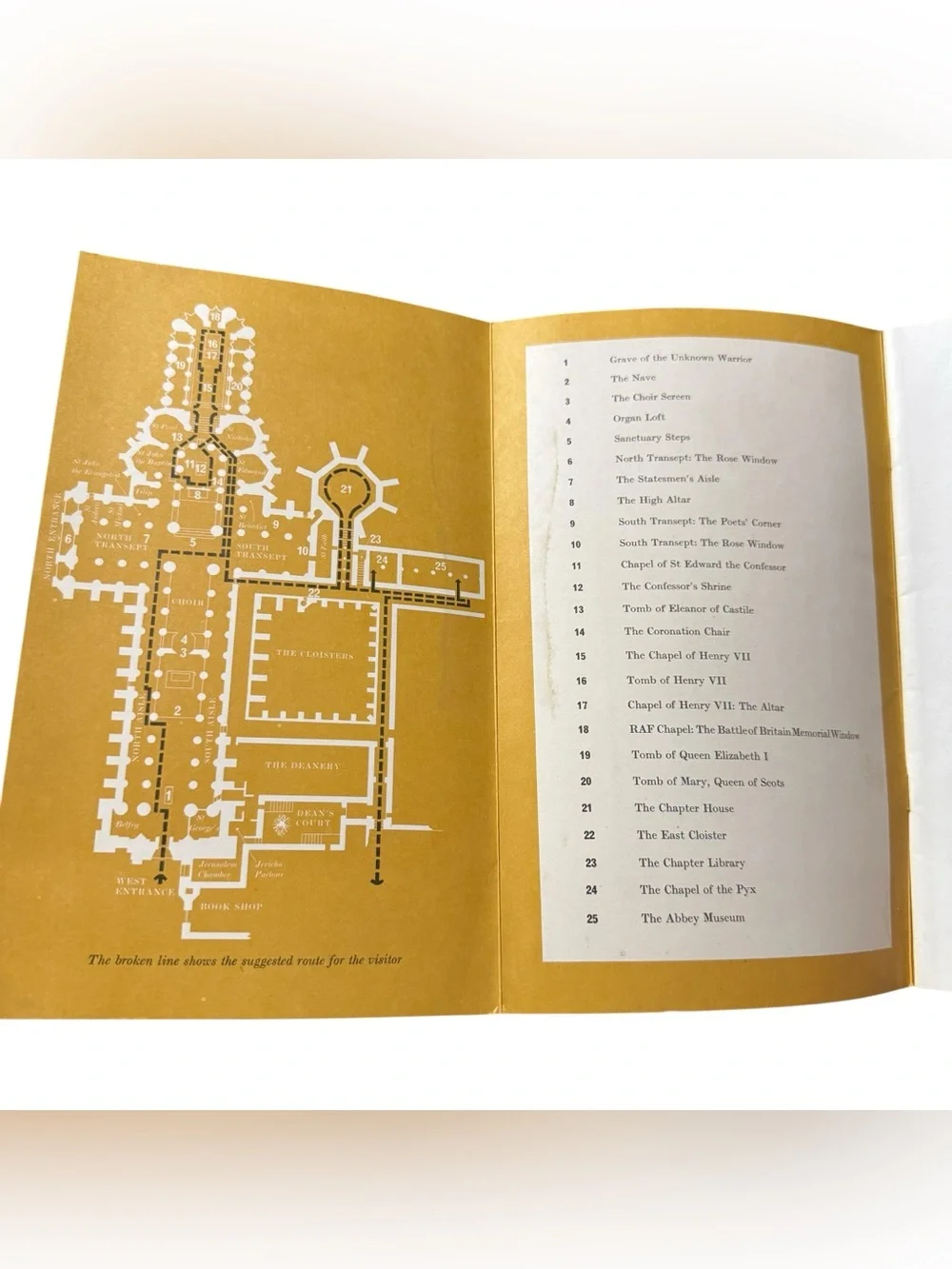 Westminster Abbey In Pictures Vintage Tourist Guide Travel Booklet Brochure UK